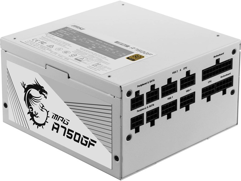 Msi Mpg A Gf White W Modular Gold Psu